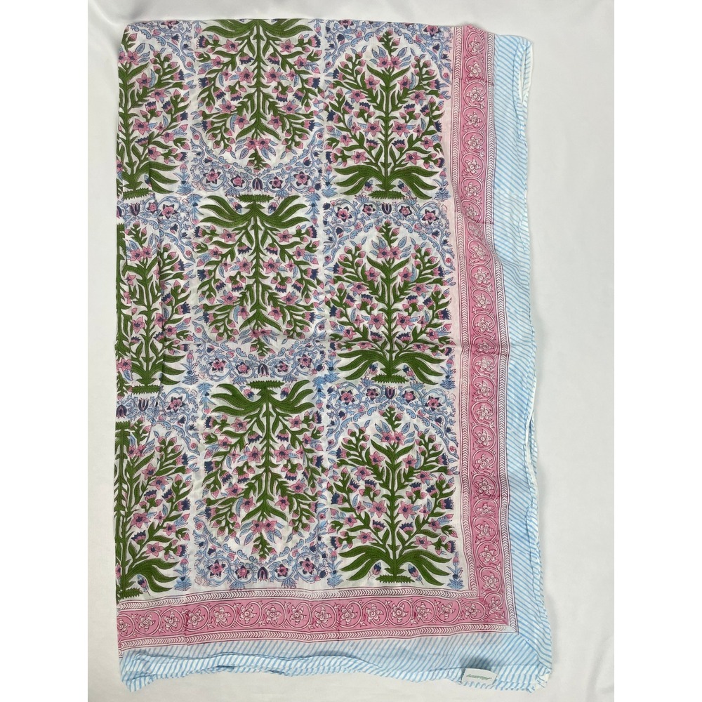 Julia Amory Mughal Jardin Rectangular Tablecloth Fabric 42.5" x 66" - Picture 1 of 5